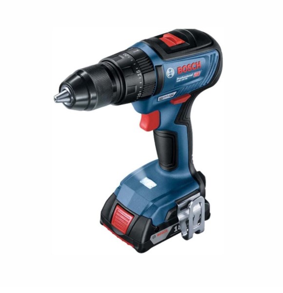 Bosch GSB 18V-50 Professional Cordless Impact Drill Set – High Power Drill Driver for Concrete, Wood, and Metal with Impact Function for Construction Applications